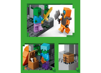 LEGO Minecraft Zombie Dungeon Adventure Set 21587 - 284 Pieces