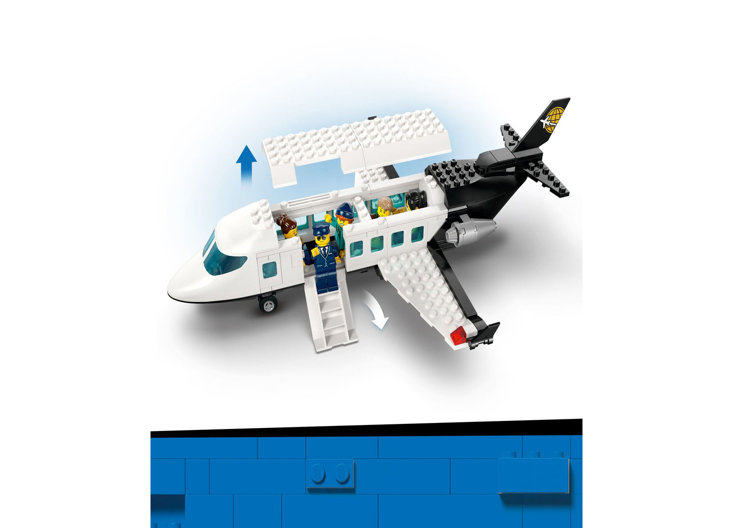 LEGO City Airport Adventure Set with Airplane 60502, 887 Pieces