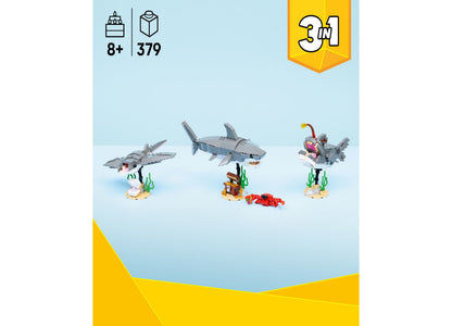 LEGO Creator Fierce Shark and Treasure Chest Building Set 31381 - 379 Pieces