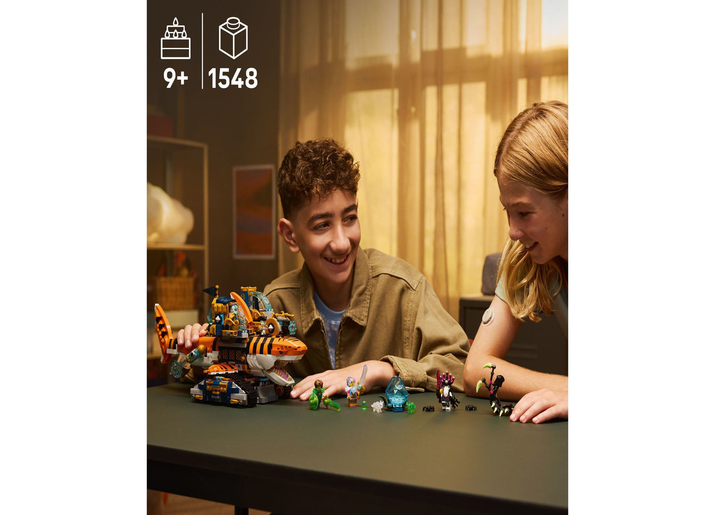 LEGO DREAMZzz Tiger Shark Tank Interchangeable Building Set 1548 Pieces