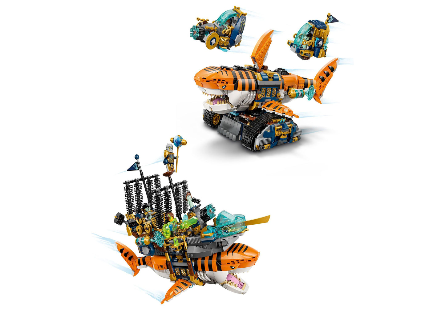 LEGO DREAMZzz Tiger Shark Tank Interchangeable Building Set 1548 Pieces