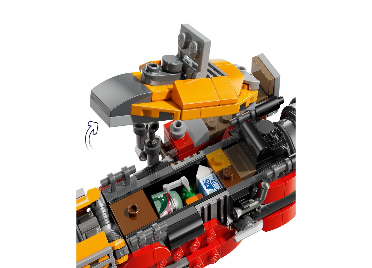 LEGO Star Wars Cobb Vanth's Speeder building toy with orange and red vehicle, 207 pieces