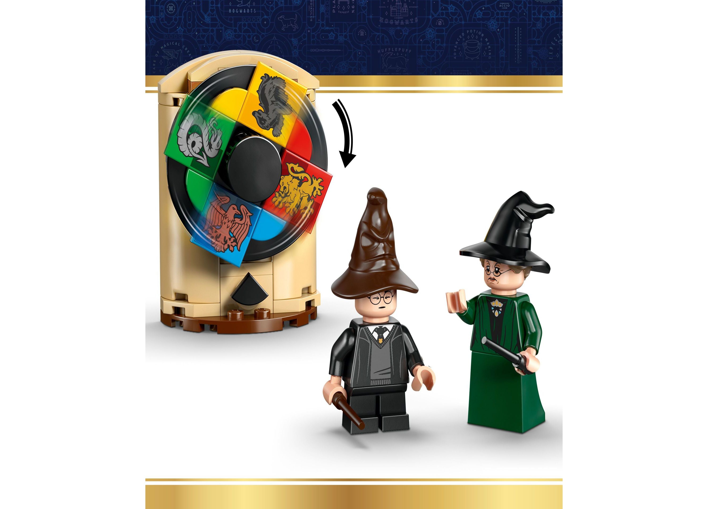 LEGO Harry Potter Hogwarts Sorting Hat Ceremony Set 76460, 124