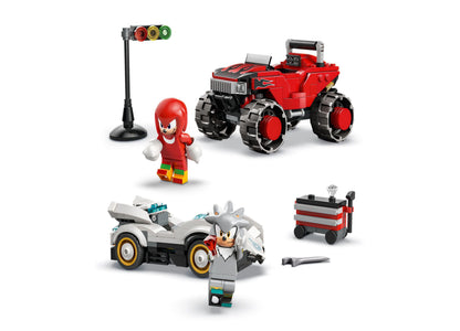 LEGO Sonic Silver's Car vs. Knuckles' Monster Truck Set 77118, 378 Pieces
