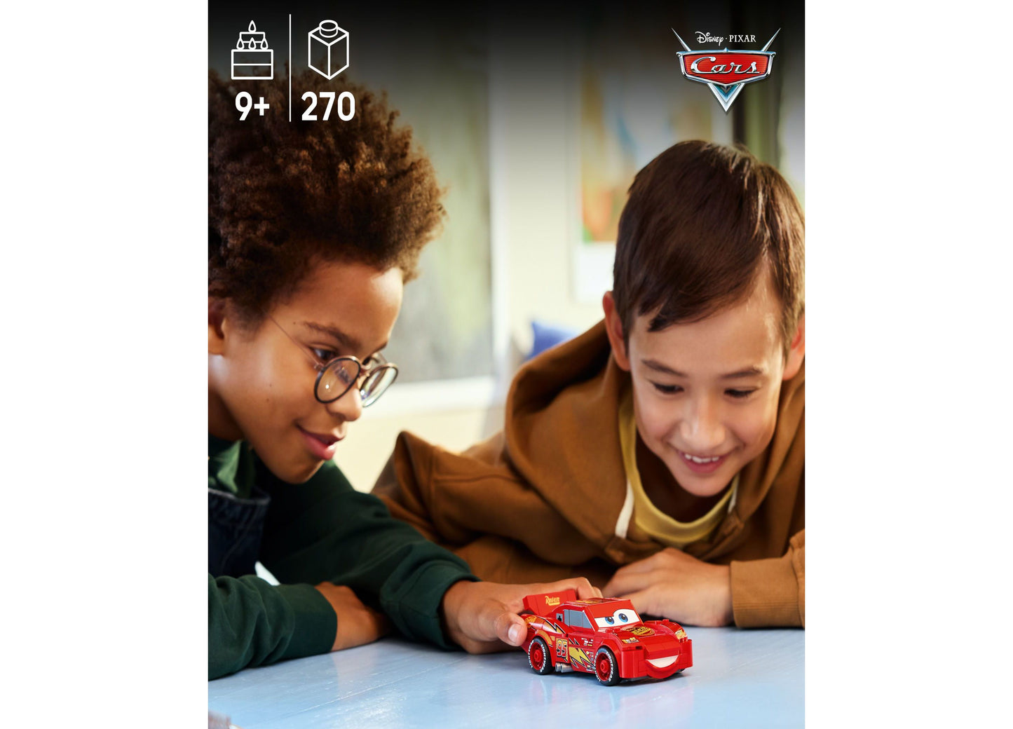 LEGO Speed Champions Lightning McQueen 270-Piece Disney Pixar Car Model Kit