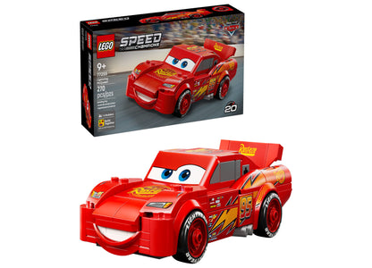 LEGO Speed Champions Lightning McQueen 270-Piece Disney Pixar Car Model Kit