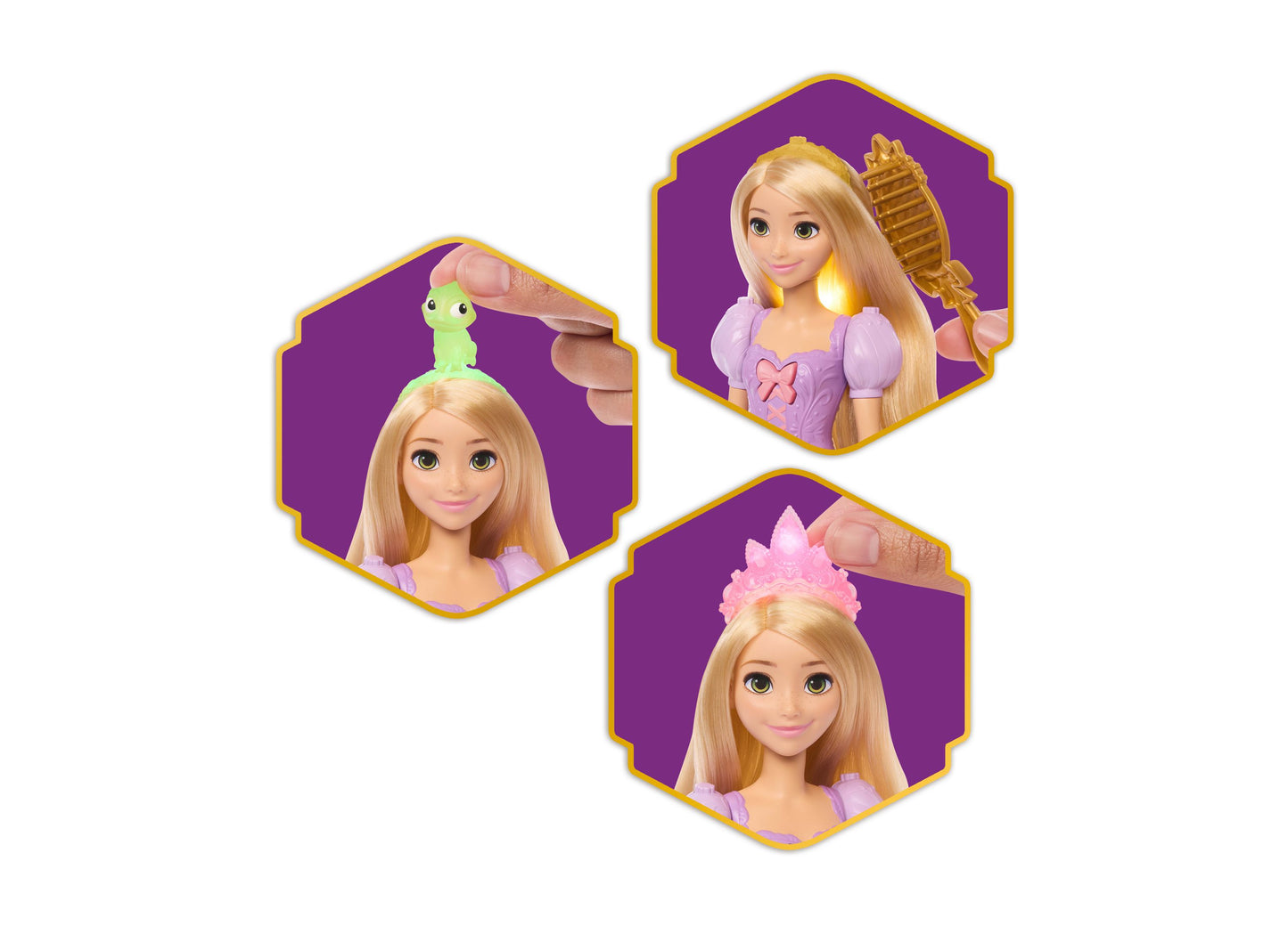Disney Princess - Light-Up Hair Rapunzel Fashion Doll
