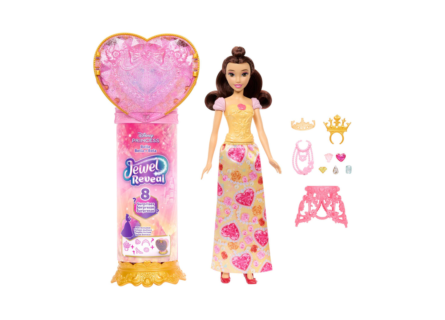 Disney Princess - Jewel Reveal Surprise Belle Fashion Doll