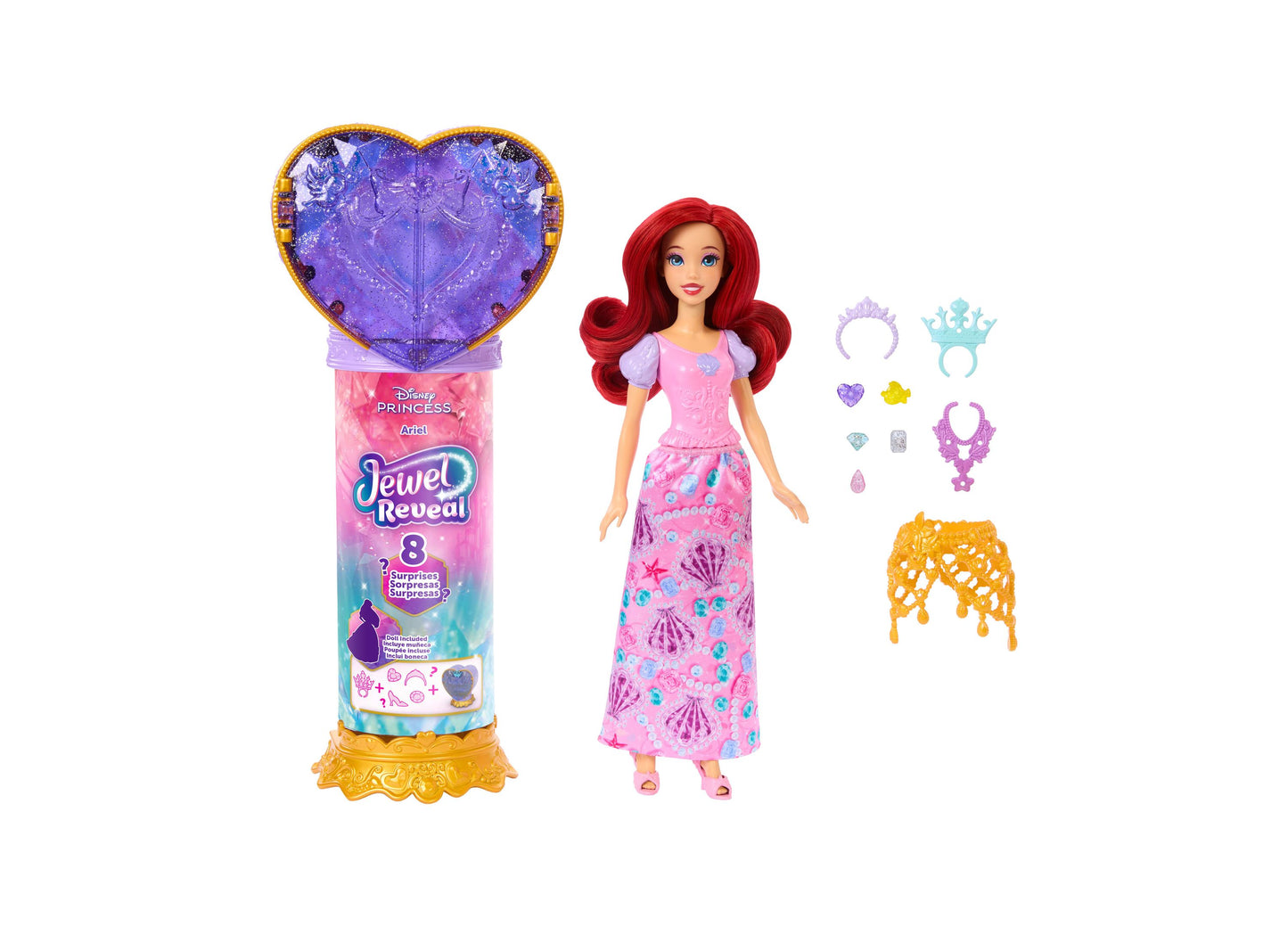 Disney Princess - Jewel Reveal Ariel Fashion Doll