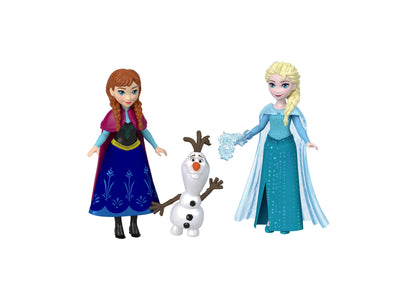 Disney Frozen Anna and Elsa Character Set with Olaf snowman figure doll