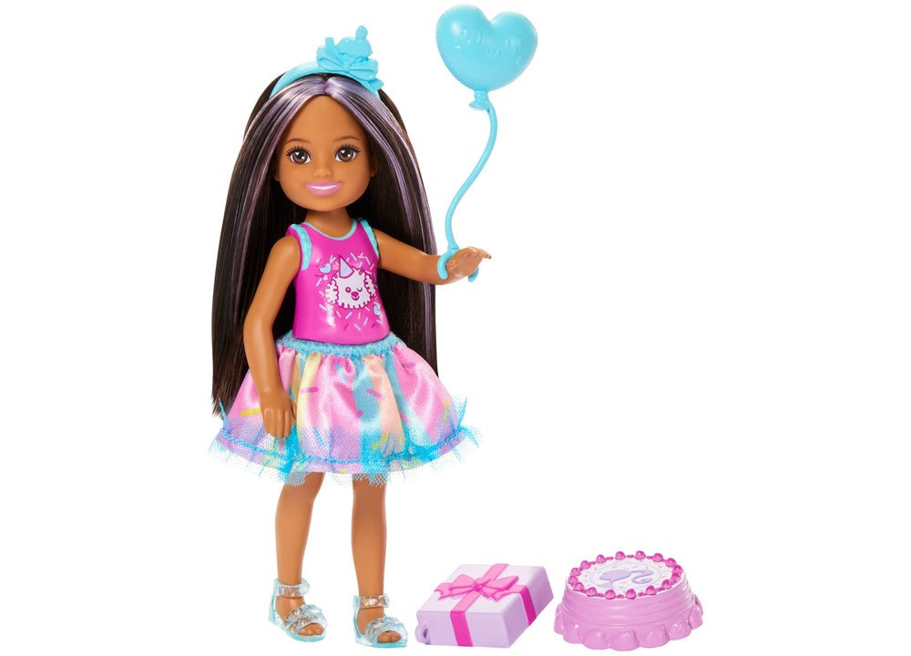 Barbie Club Chelsea Birthday-Themed Small Doll - Party Ready