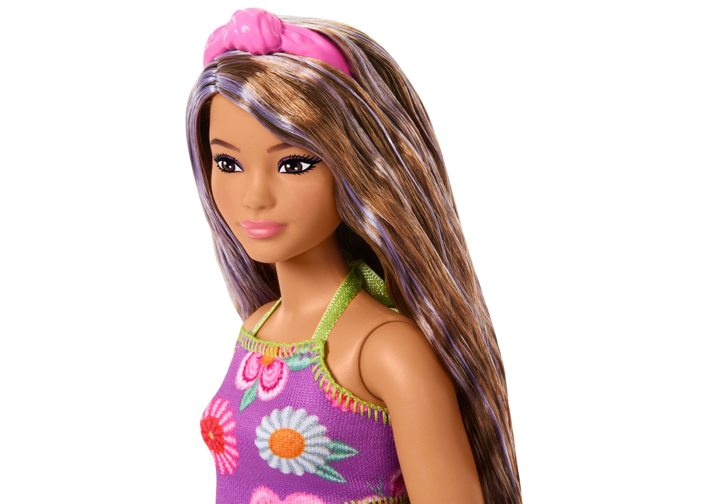 Barbie Fashionistas Doll - Floral Halter Dress with Accessories