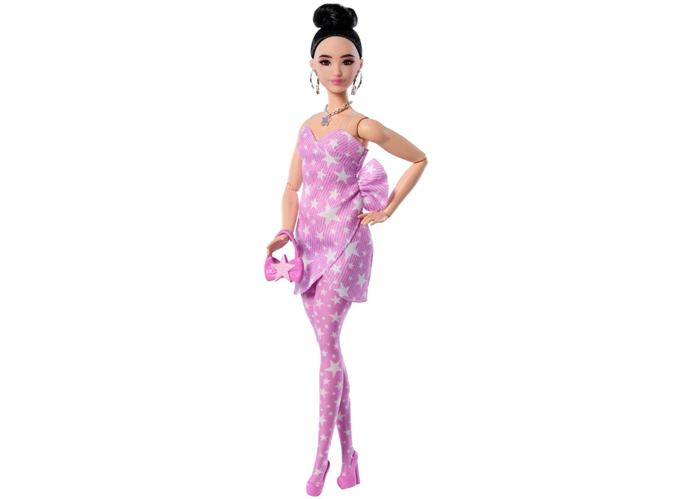 Barbie Deluxe Style Fashion Doll - Denim Star-Print Dress