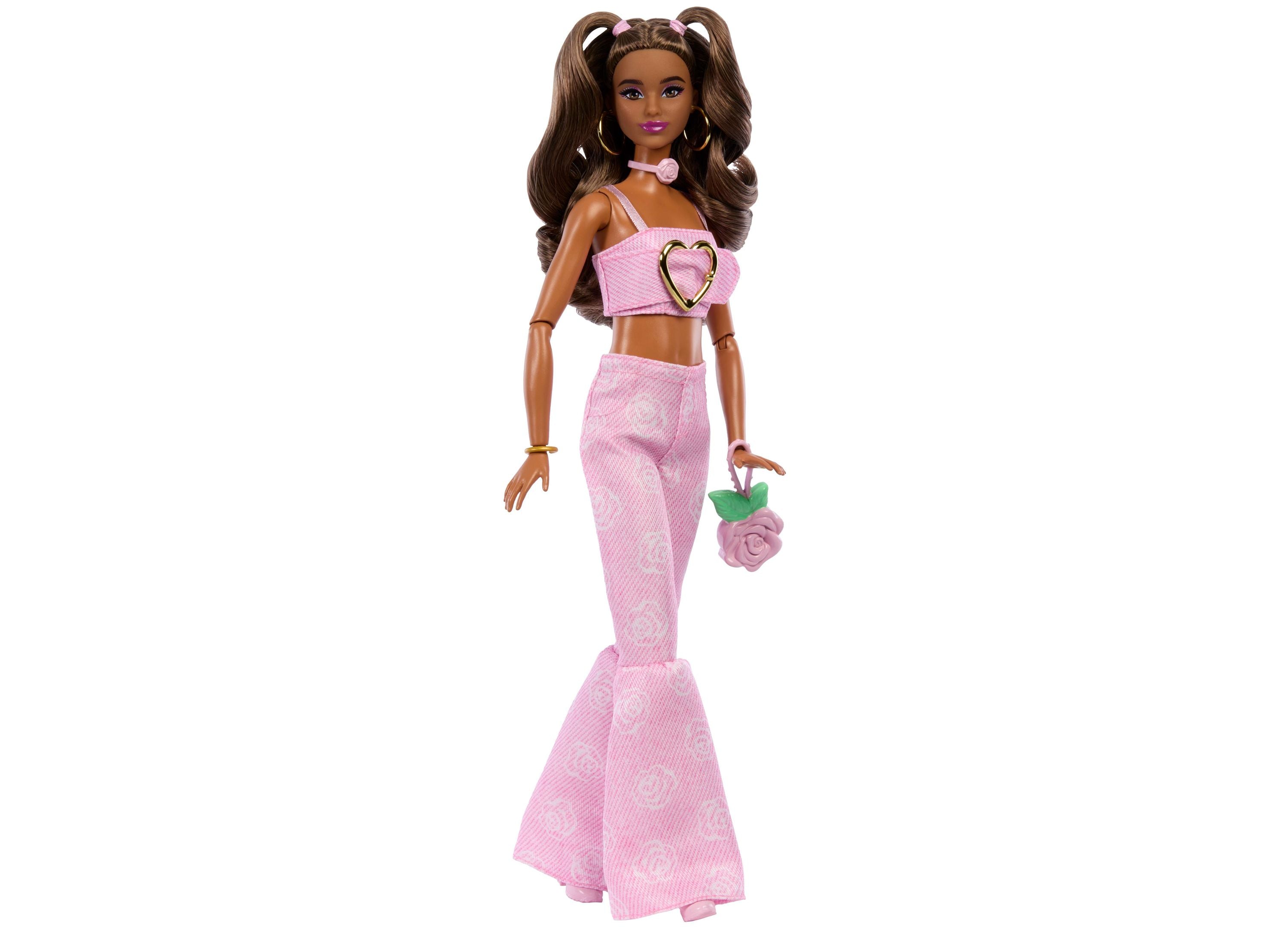 Barbie Deluxe Style Fashion Doll - Denim Crop Top – Toys