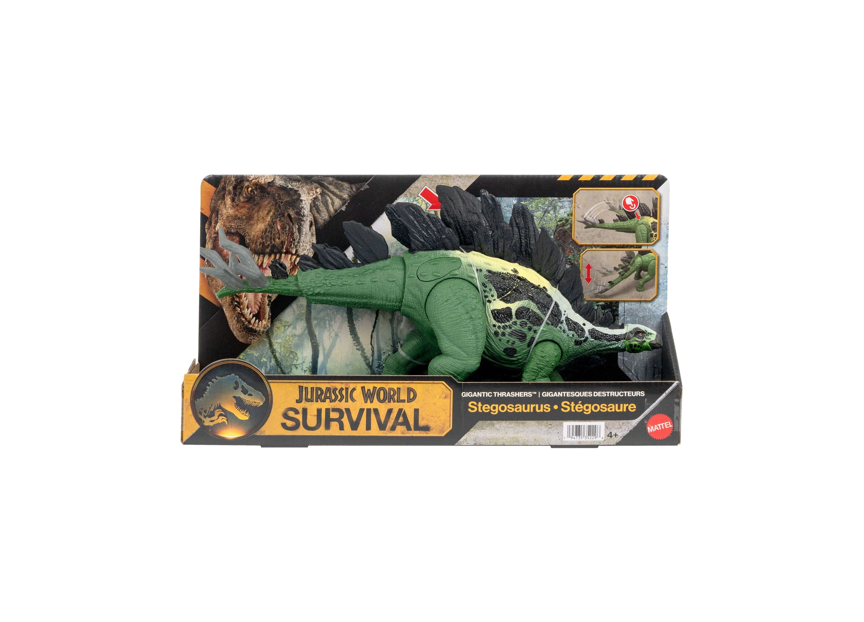 Jurassic World Gigantic Thrashers Stegosaurus Dinosaur Action