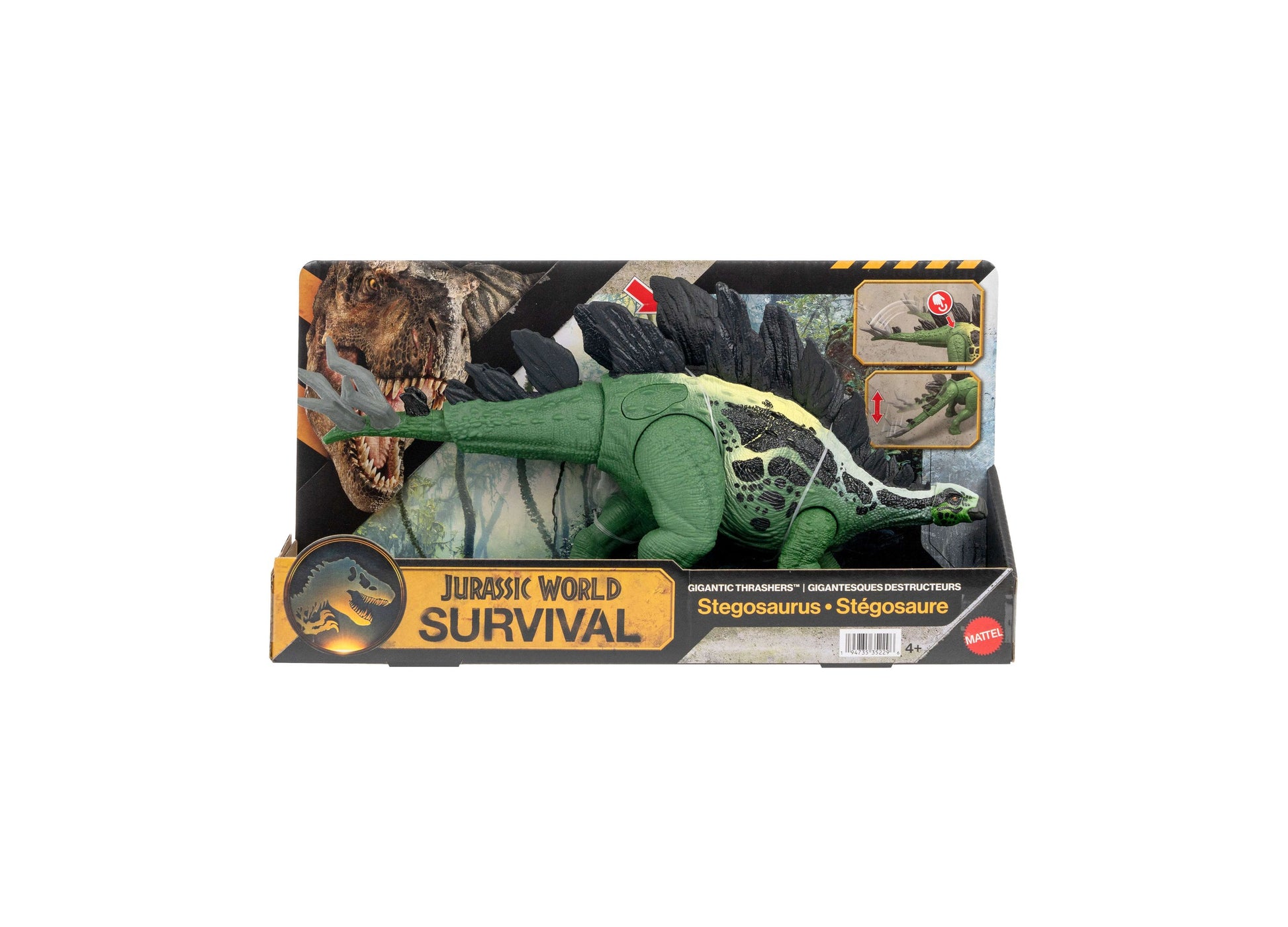 Jurassic World Survival Gigantic Thrashers Stegosaurus green dinosaur action figure toy