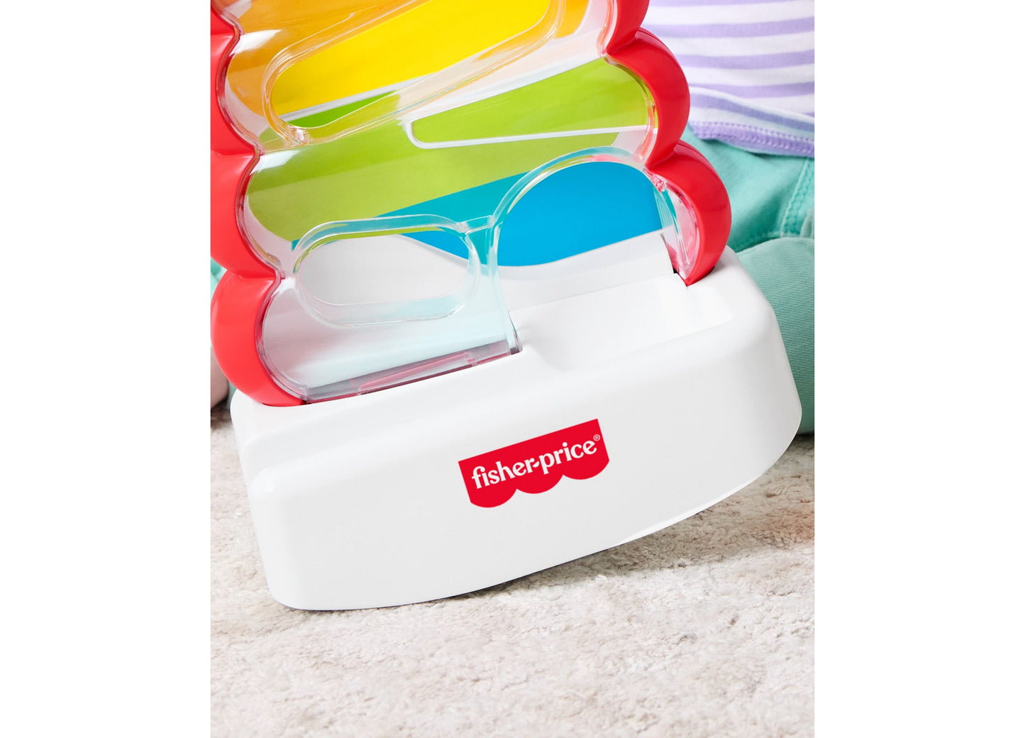 Fisher-Price Rock-a-Stack Developmental Play - Drop Through Tower with 5 Coins