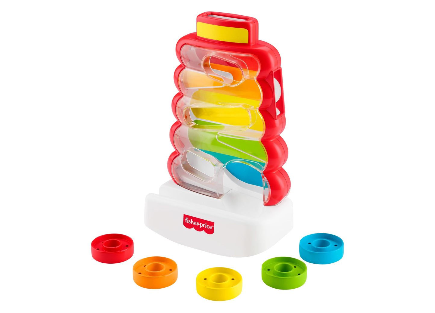 Fisher-Price Rock-a-Stack Developmental Play - Drop Through Tower with 5 Coins