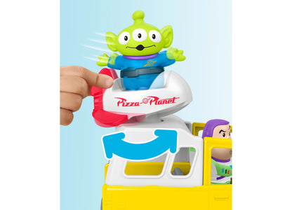 Fisher-Price Little People Toy Story Pizza Planet Truck with Alien and Buzz Lightyear figures