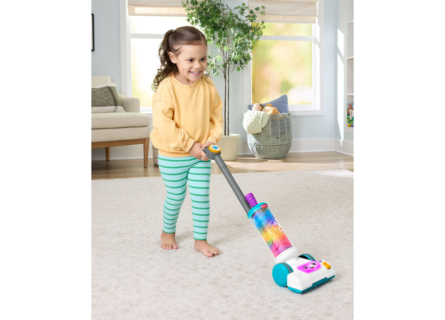 Fisher-Price Laugh & Learn - 2-in-1 Vacuum - Learning Toy for Toddlers