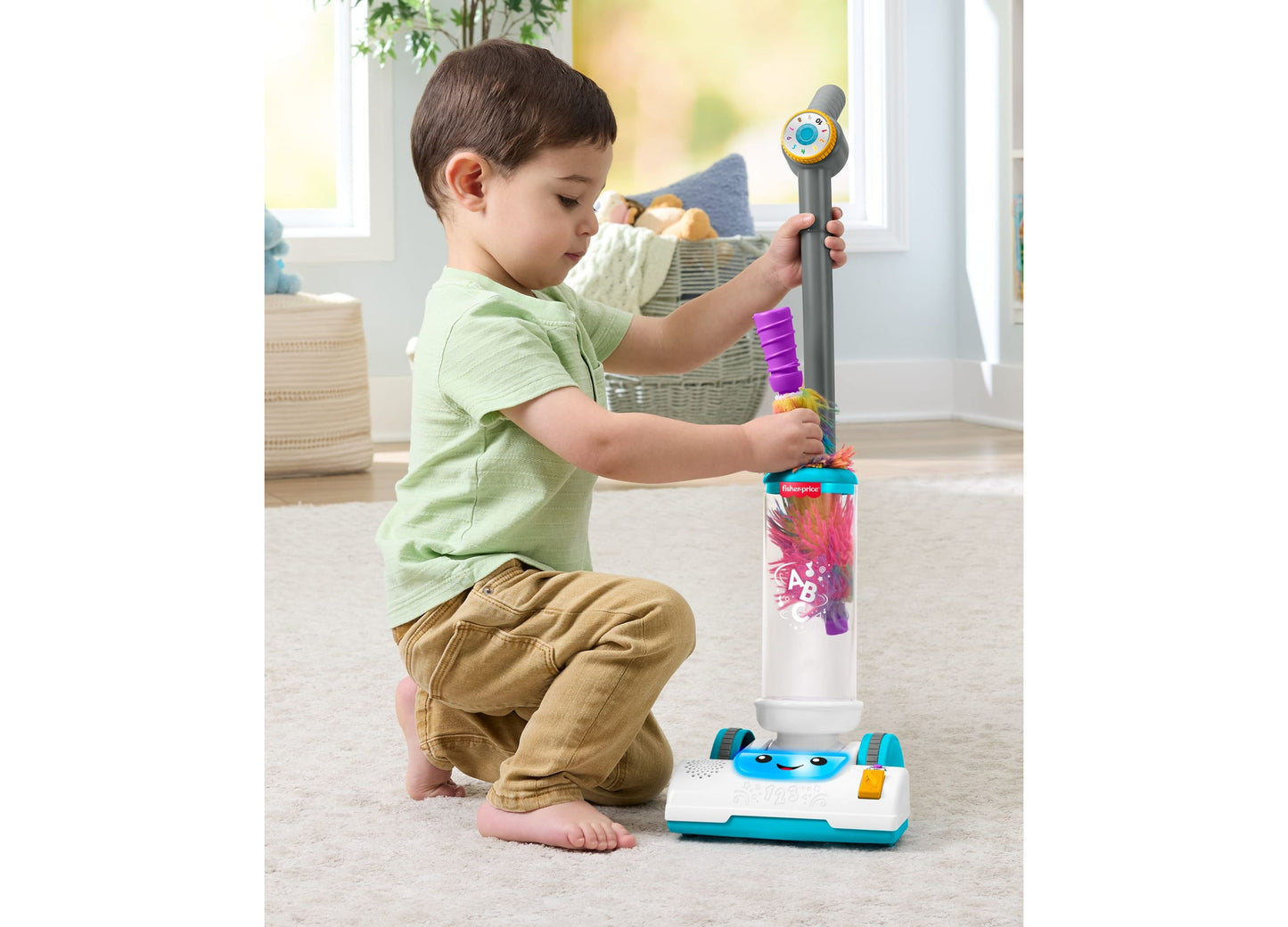 Fisher-Price Laugh & Learn - 2-in-1 Vacuum - Learning Toy for Toddlers