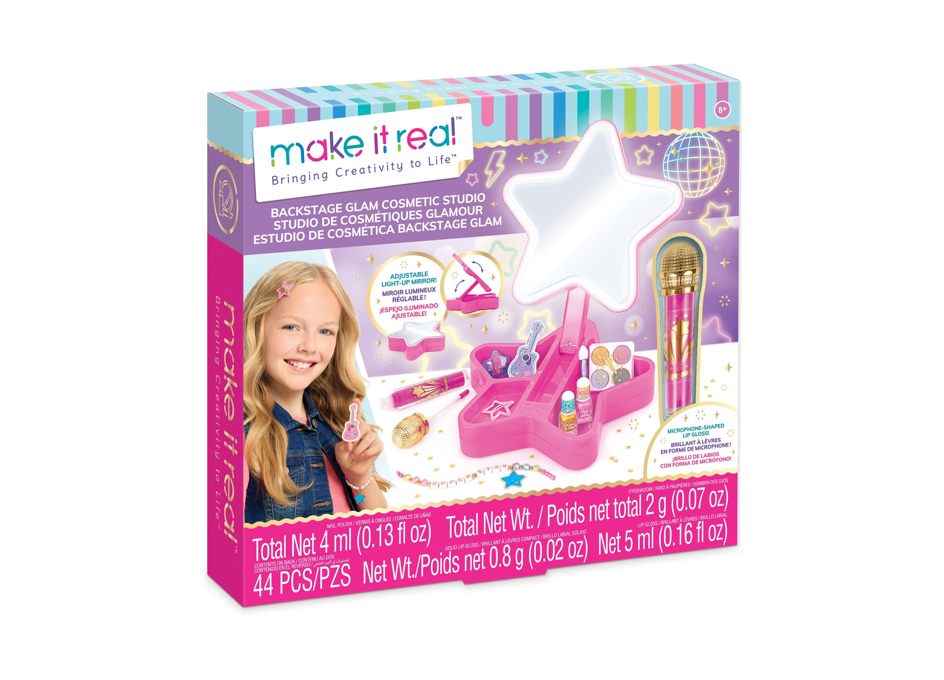 Make It Real Backstage Glam Cosmetic Studio Kit – Toys