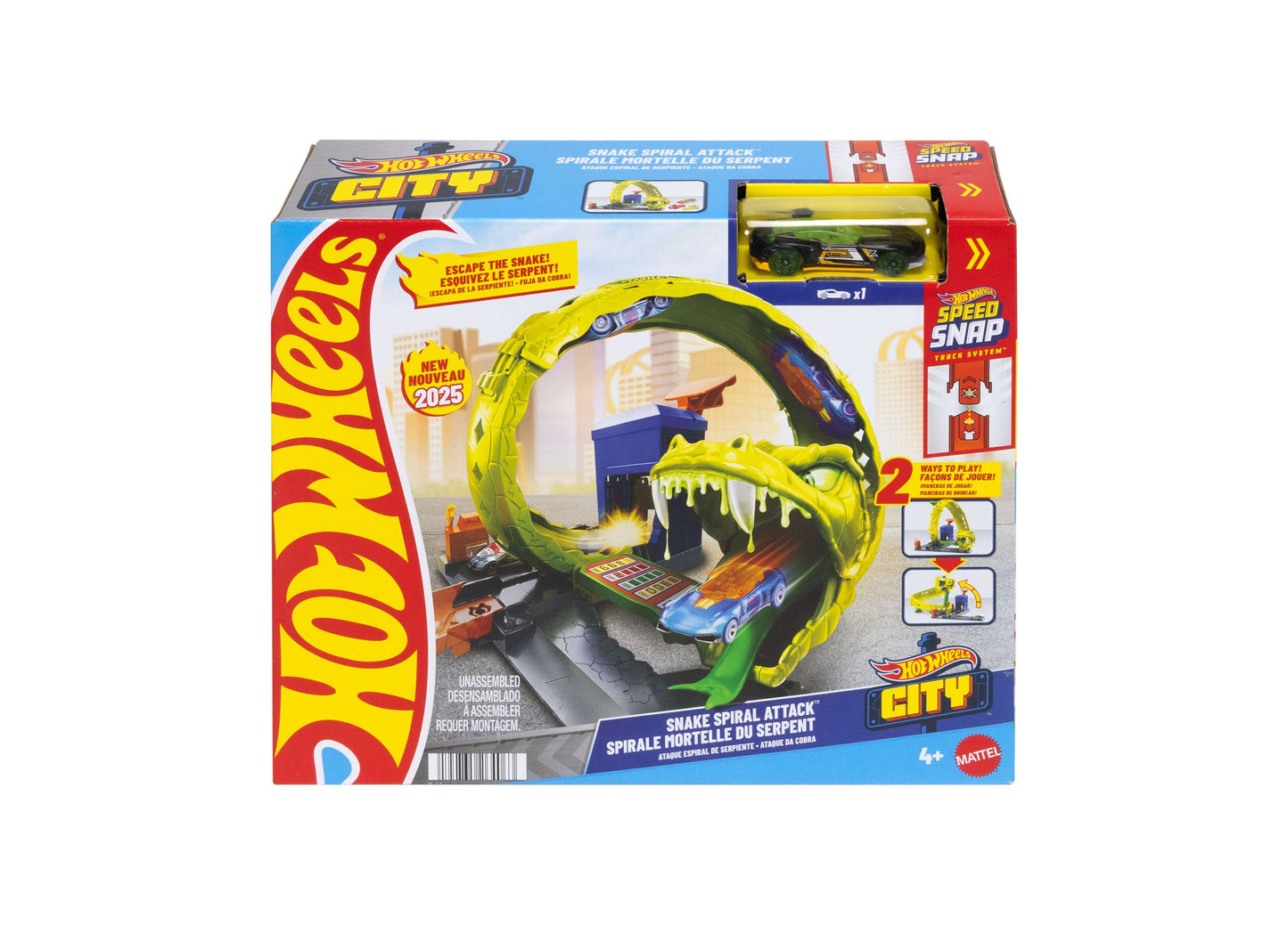 Hot Wheels Snake Spiral Attack Playset - Exciting Racing Action