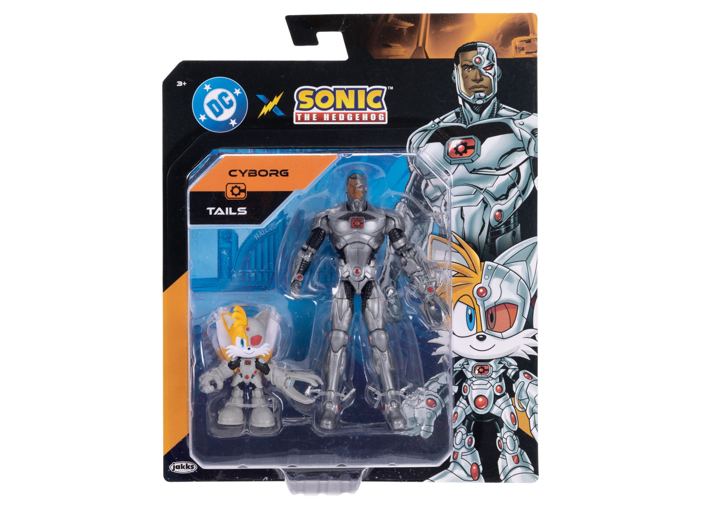 Sonic The Hedgehog Deluxe Action Figures - Tails & Cyborg 6 Inch Collectibles