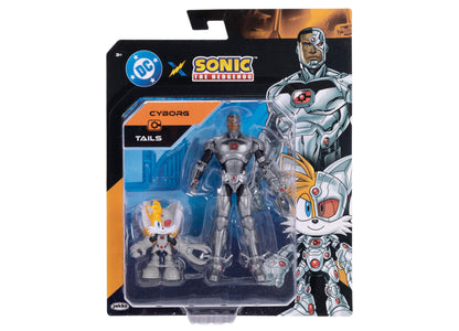 Sonic The Hedgehog Deluxe Action Figures - Tails & Cyborg 6 Inch Collectibles
