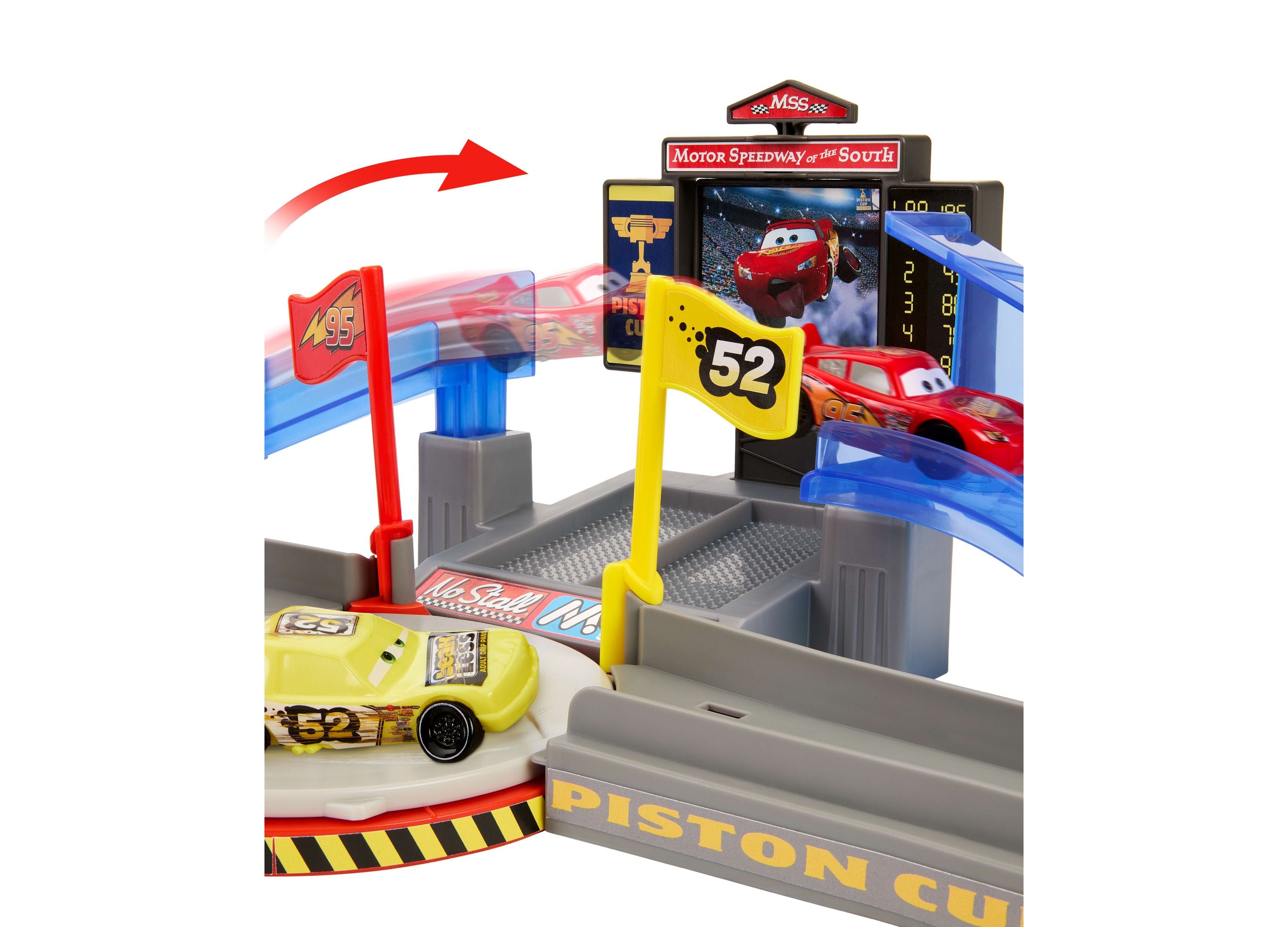 Disney Pixar Cars Stunting Speedway Playset with Piston Cup – Toys