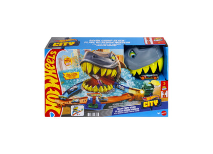 Hot Wheels City Shark Chomp Beach Playset