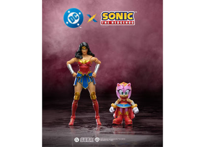 SEGA DC Comics Sonic & Wonder Woman 6 Inch Action Figures - Dual Pack