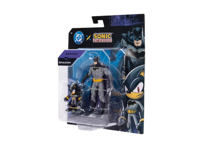 SEGA DC Comics Sonic & Batman 6-Inch Action Figures - Shadow & Batman Duo