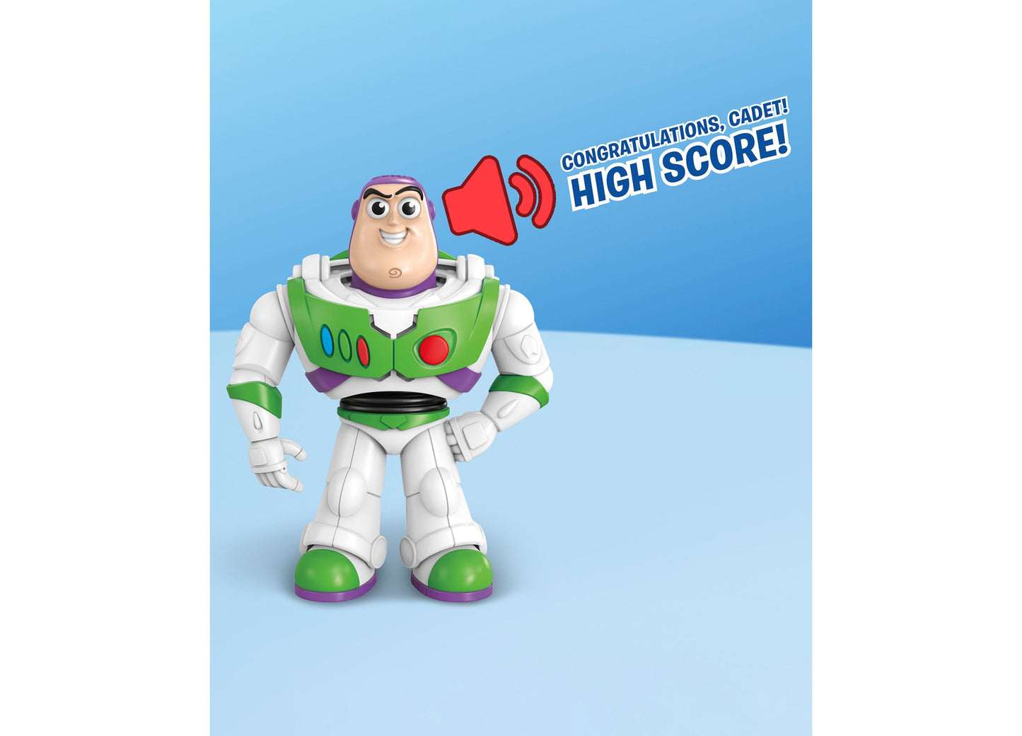 Hasbro Gaming Bop It Buzz Lightyear Edition with green and purple space suit design