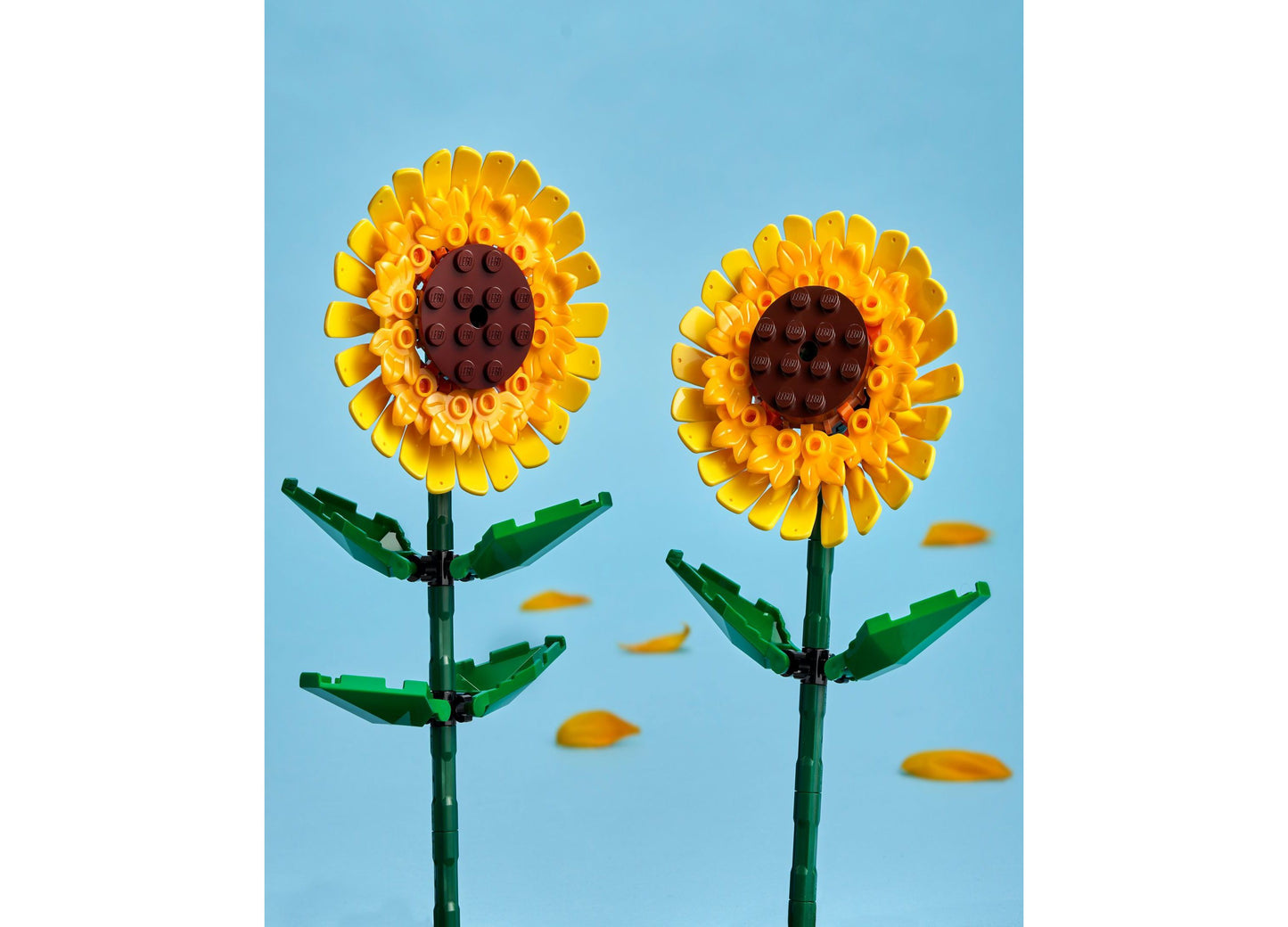 LEGO Sunflowers Building Toy Set 40524 with yellow petals and brown centers
