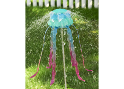 Nerf Super Soaker Stomp and Soak water toy with turquoise dome and pink tentacles spraying water