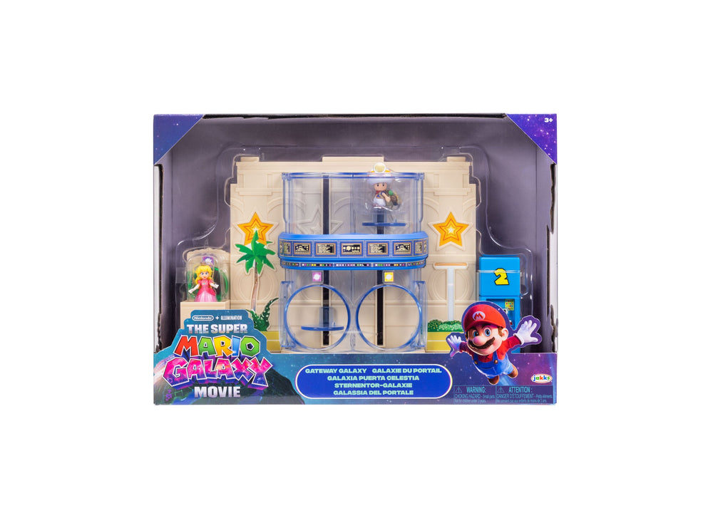 SUPER MARIO Movie Gateway Galaxy Diorama Action Figure Set