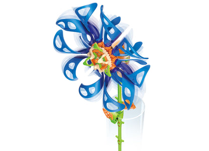 Thames & Kosmos SolarFlower Sapphire Swirl blue solar-powered spinning flower toy
