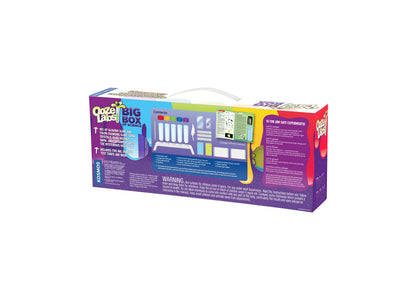 Thames & Kosmos Ooze Labs Big Box of Science kit with colorful purple, blue, and yellow packaging and handle