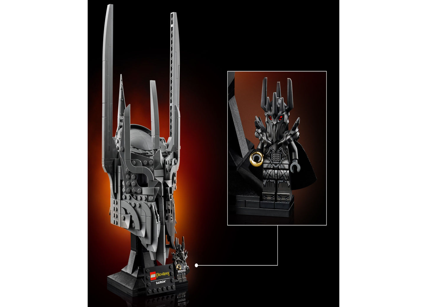 LEGO® Icons Sauron’s Helmet Display Model Kit, 11373