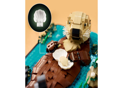 LEGO® Ideas Floating Sea Otter Building Set, 21366
