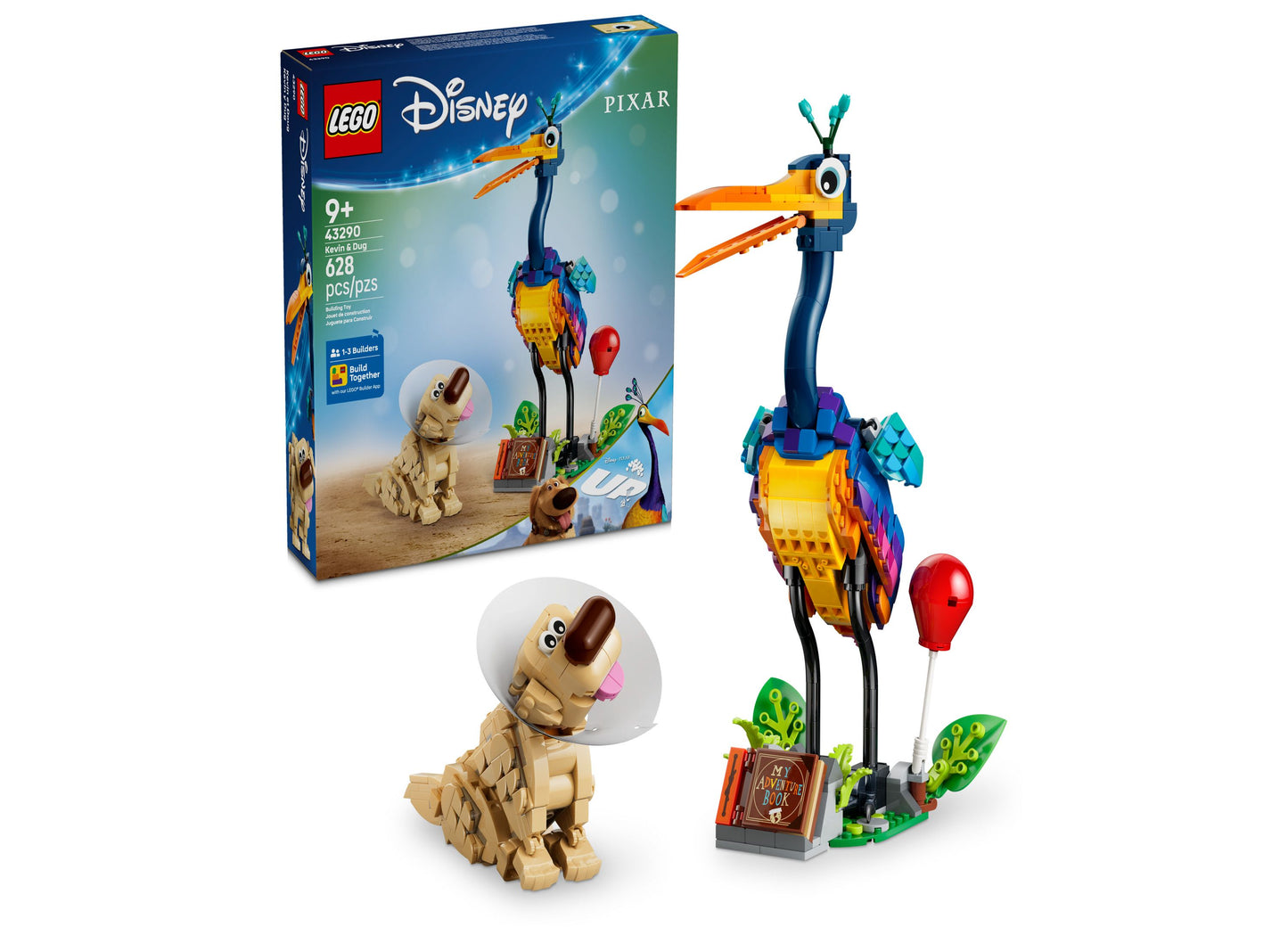 LEGO Disney and Pixar Kevin  Dug Toy 43290, 628 Pieces