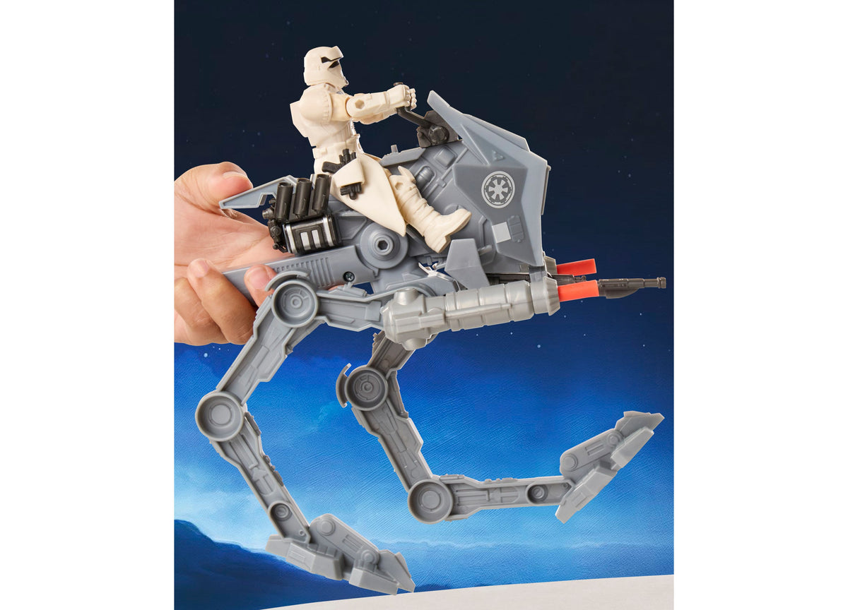 Star Wars ActionVerse AT-RT & Imperial Remnant AT-RT Driver Vehicle ...