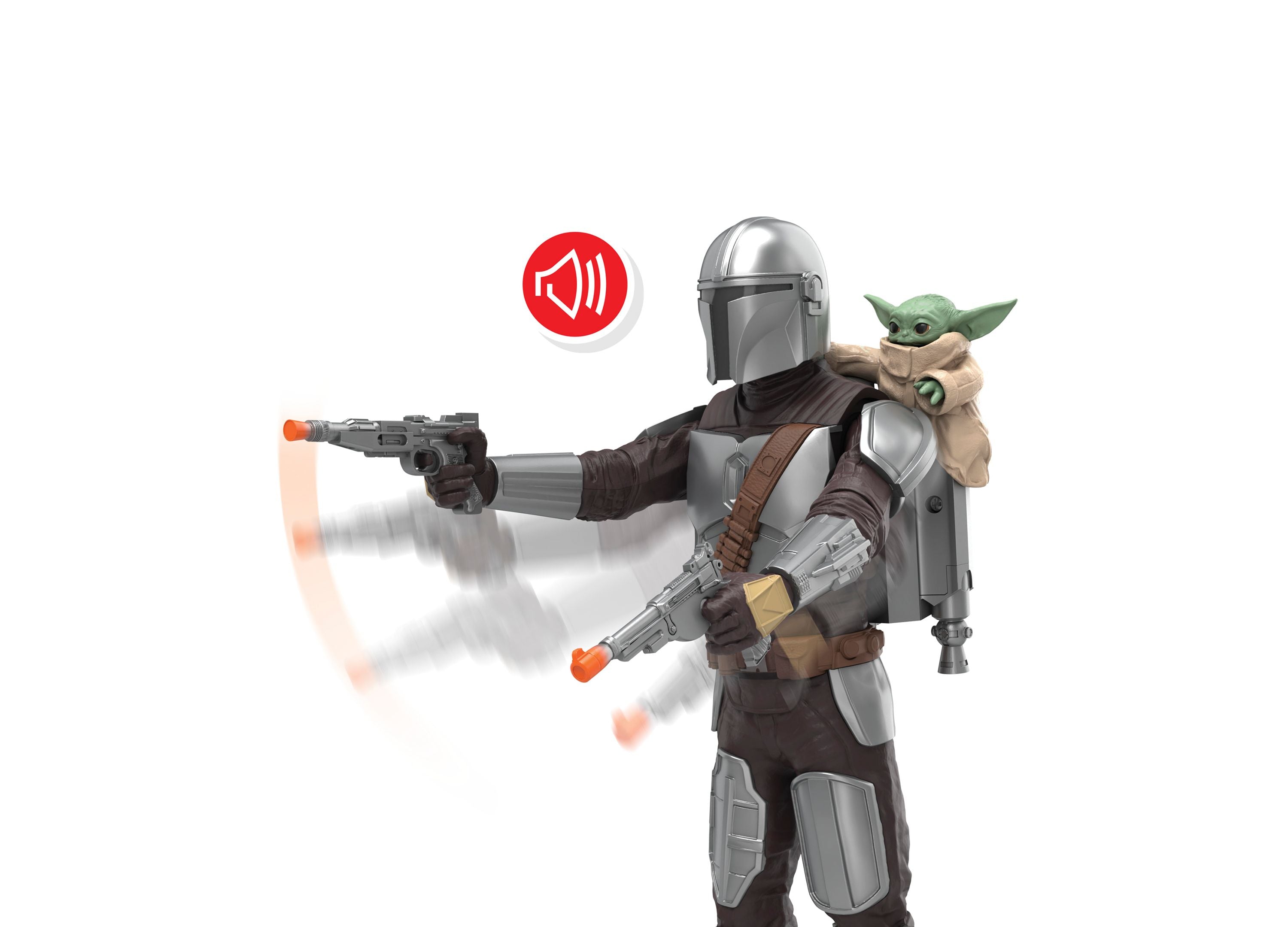 Star Wars The Mandalorian & Grogu Bounty Blaster 11-Inch Action