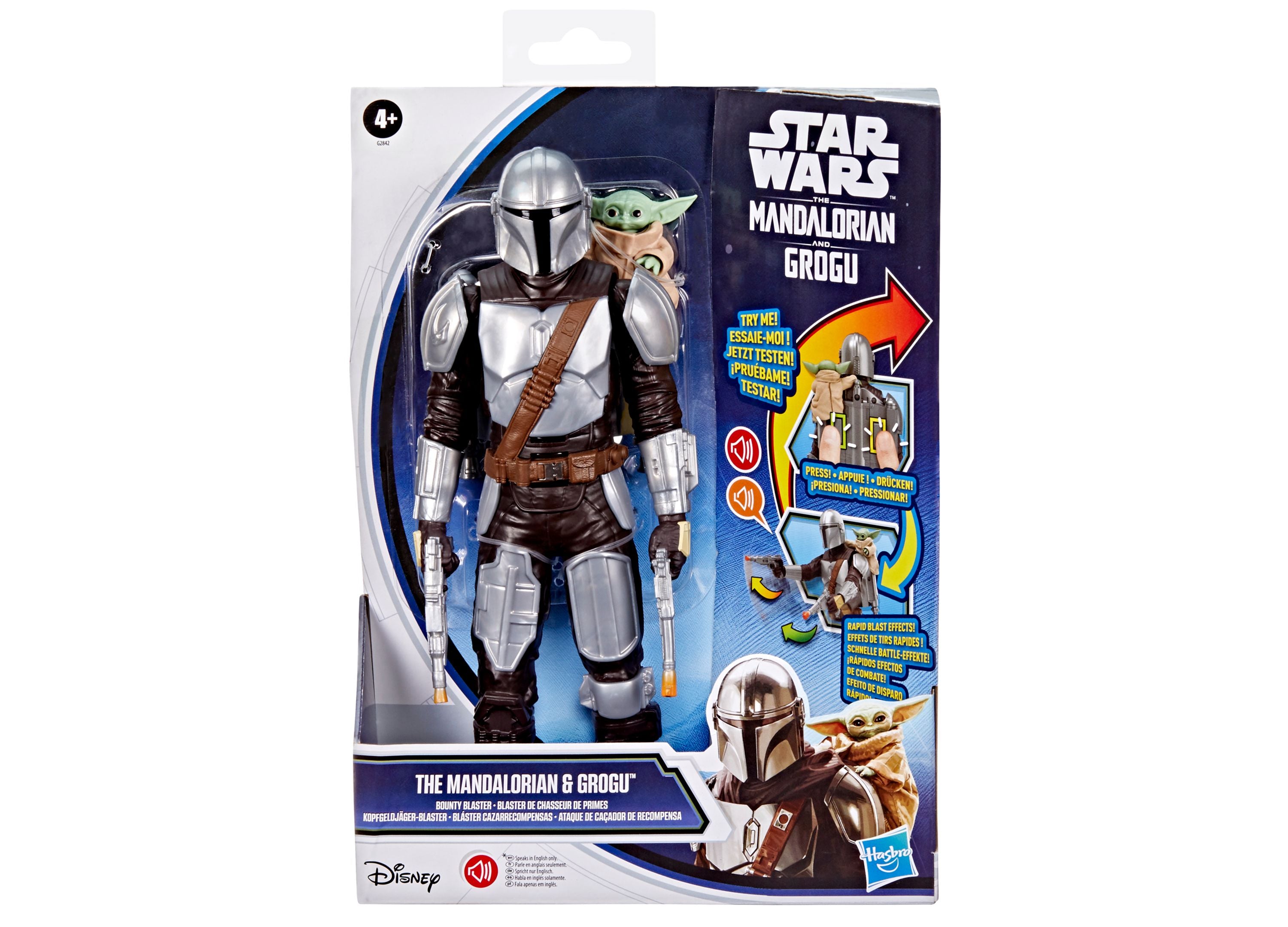 Star Wars The Mandalorian & Grogu Bounty Blaster 11-Inch Action