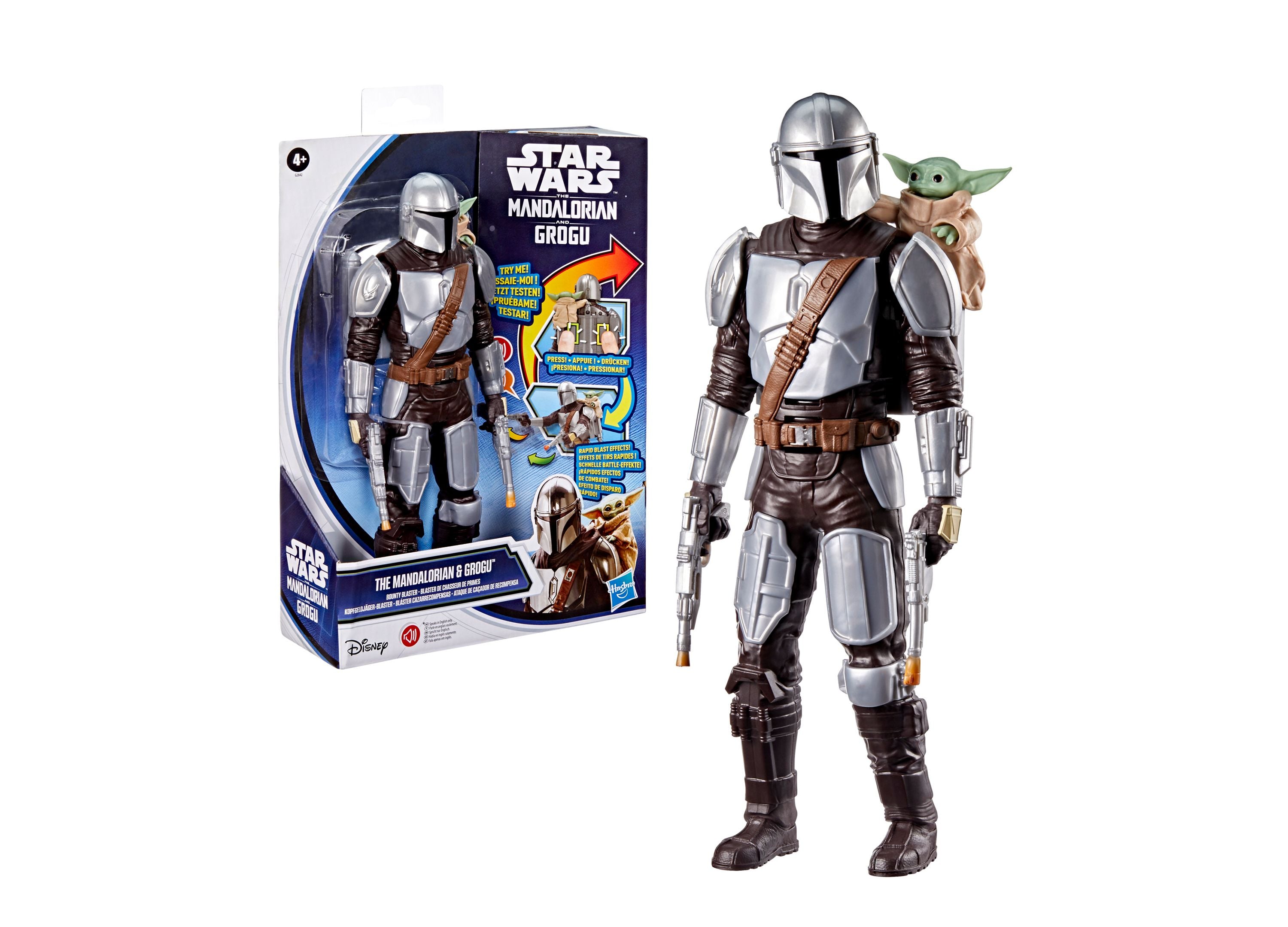 Star Wars The Mandalorian & Grogu Bounty Blaster 11-Inch Action