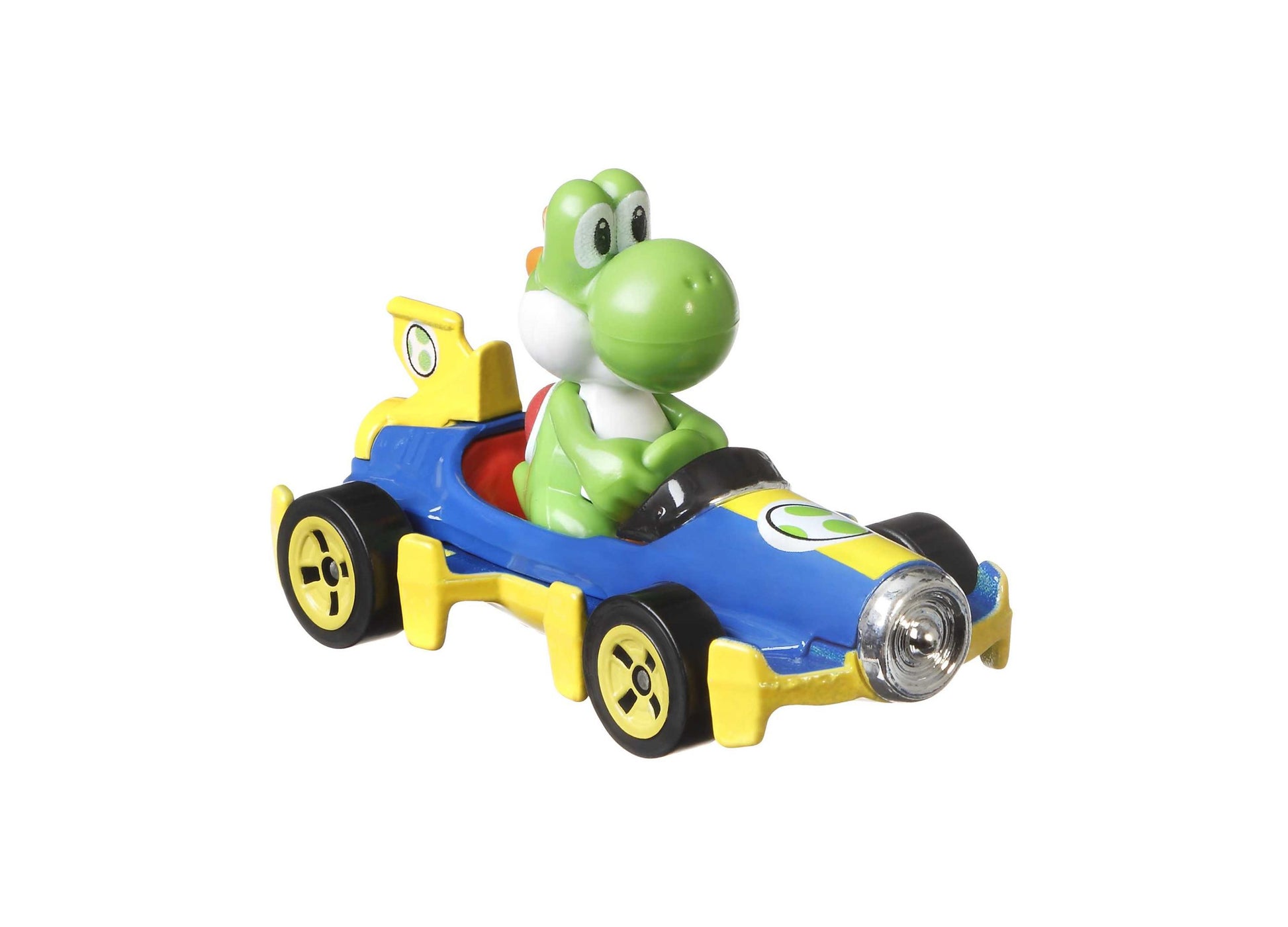 Hot Wheels Mario Kart Yoshi green die-cast race car toy vehicle