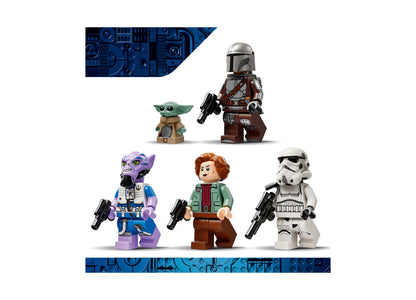 LEGO Star Wars Razor Crest 75447 with 5 minifigures including Mandalorian and Grogu