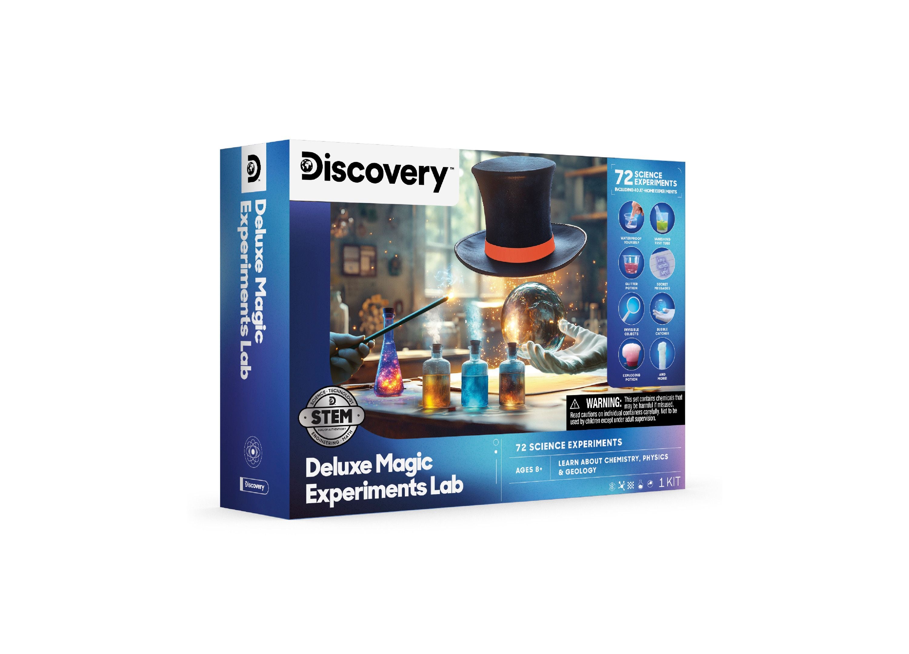 Mini Lab Magic Science Discovery Kids Mind-Blowing Magic Experiments Lab Kit With 30 Science ...