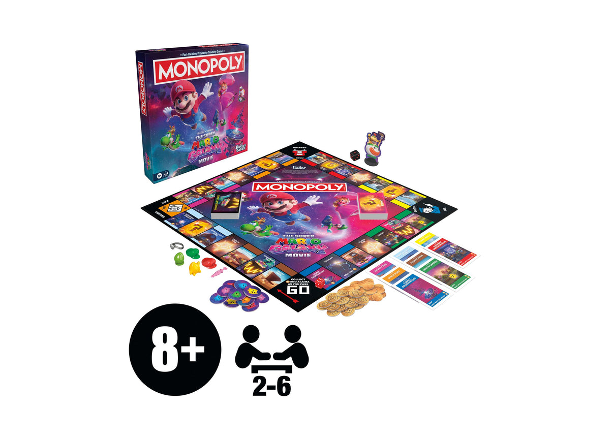 MONOPOLY The Super Mario Galaxy Movie Edition Board Game for 2-6 players ages 8+